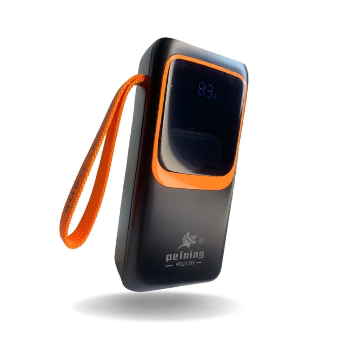 Power Bank 30000mAh 22.5W: Bateria Portátil com Display Digital e Lanterna (Preto)