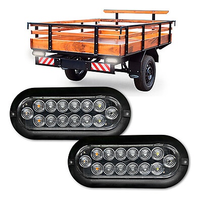 Lanterna LED Carretinha ASX: Freio, Ré e Seta