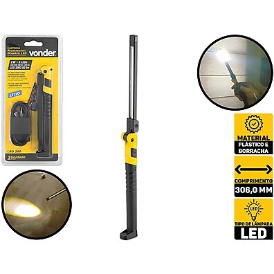 Lanterna Recarregável Vonder: Iluminação Profissional