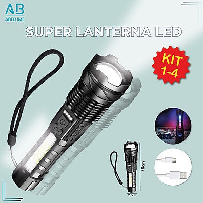 Lanterna Tática 20.000 Lumens: Ilumine Seu Mundo!