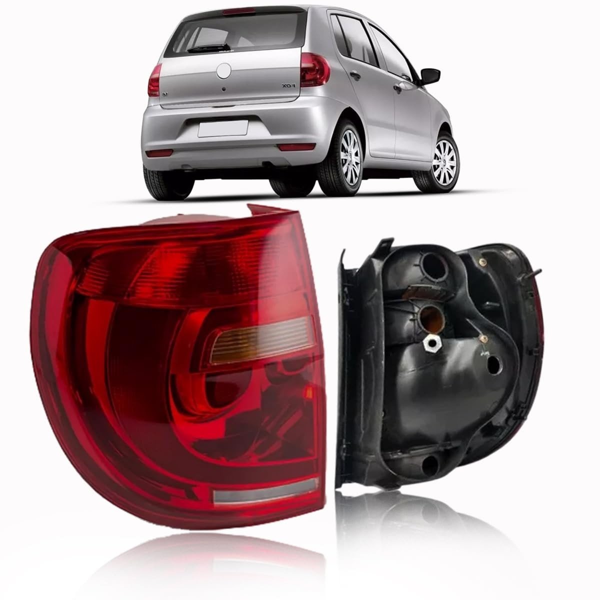 Lanterna Traseira Fox 2010-2014 Bicolor Lado Esquerdo - Segurança e Estilo para Seu Carro