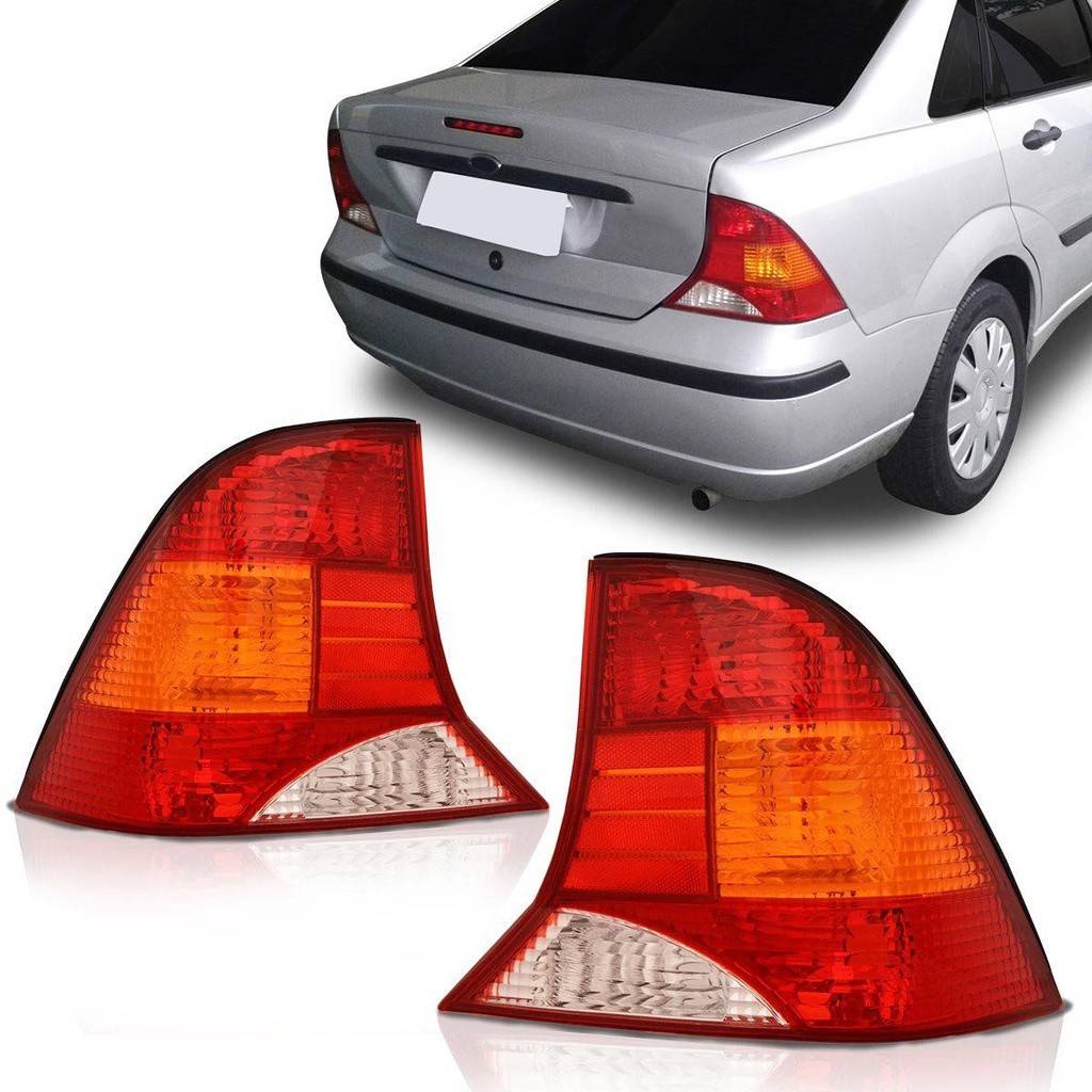 Lanterna Traseira Focus Sedan: Par Completo 2000-2004
