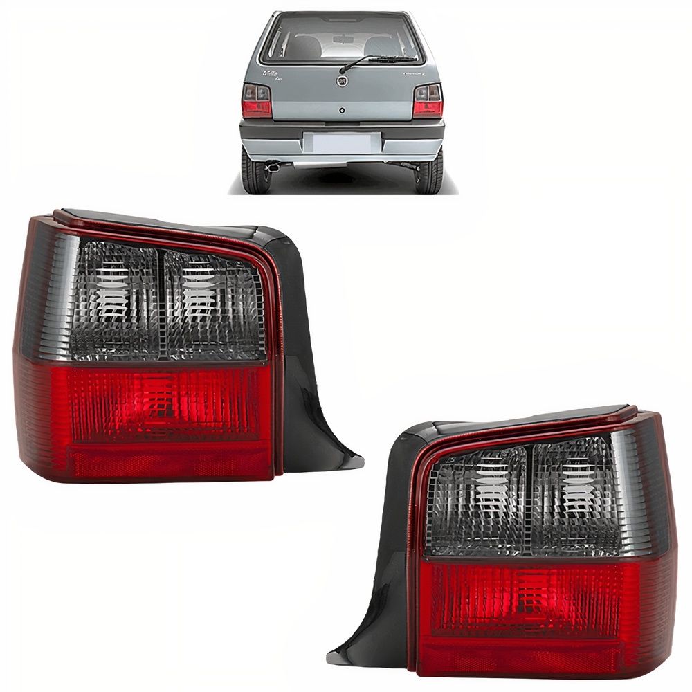 Lanterna Traseira Fume para Fiat Uno 2004-2015: Completa e Nova
