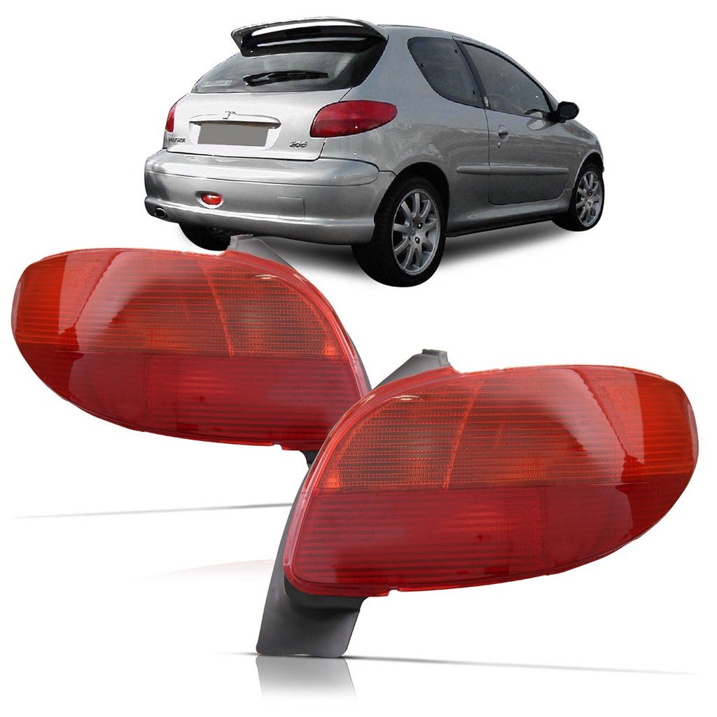 Lanterna Traseira Peugeot 206: Par Completo!