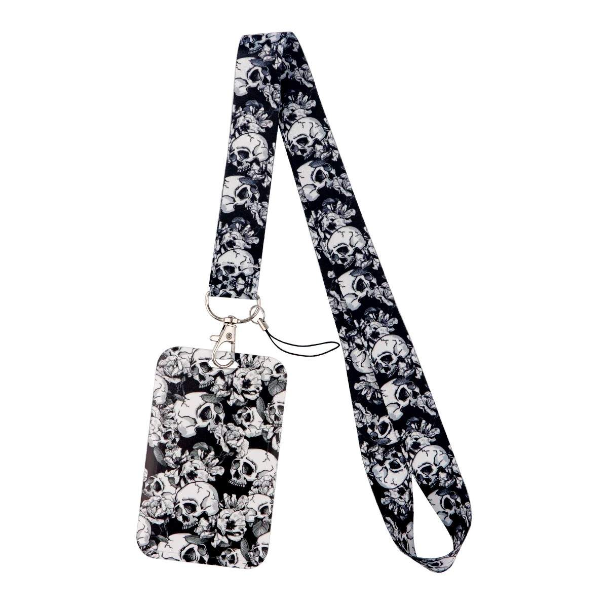 Lanyard Esqueleto: Porta Crachá e Celular Estiloso