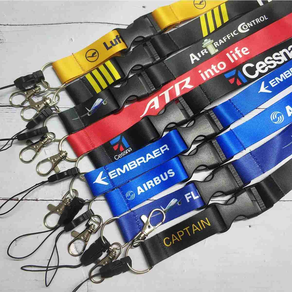 Lanyards Aviador: Chaveiro, Celular e ID