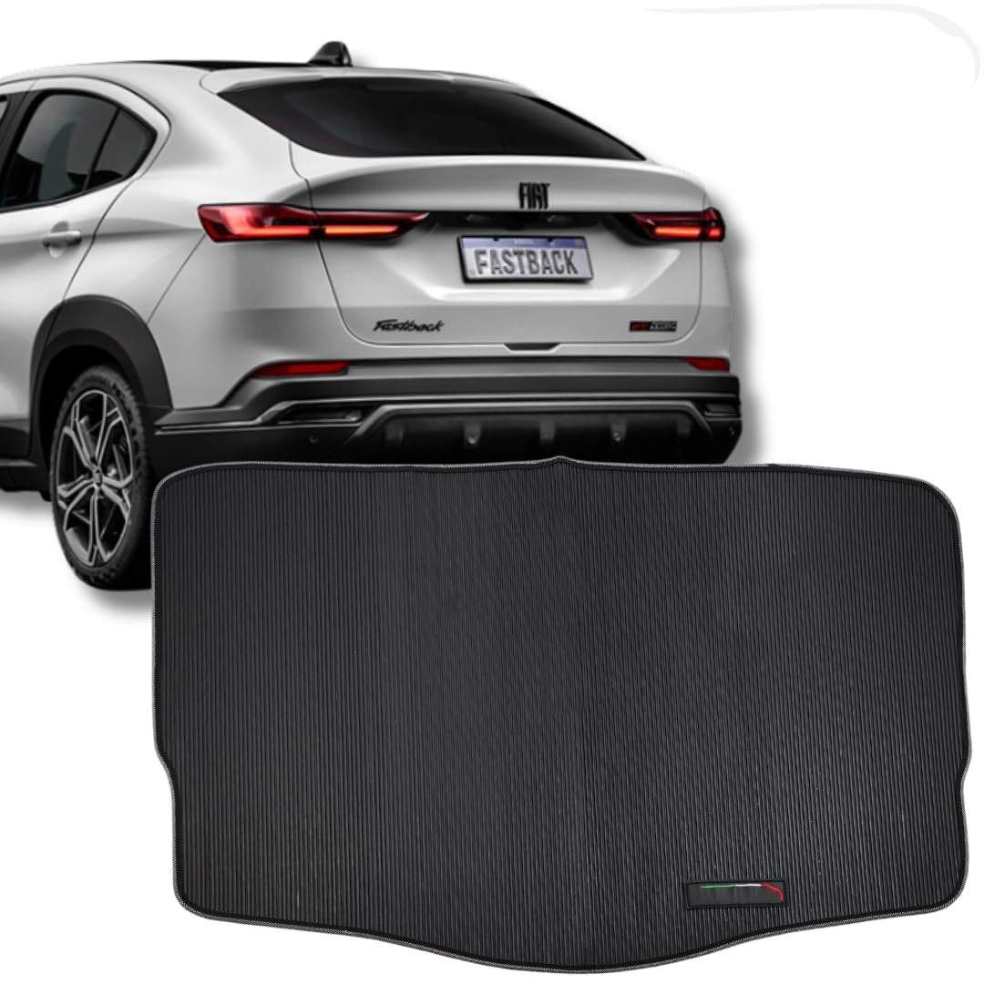 Tapete Porta Malas Emborrachado Lanzi para Fiat Fastback 2023 2024 - Proteção e Estilo
