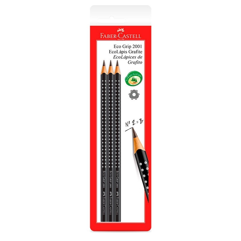 Lápis 2B Faber-Castell: Conforto e Traço Firme!
