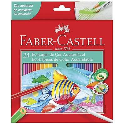 Lápis Aquarelável Faber-Castell: 24 Cores Vibrantes!