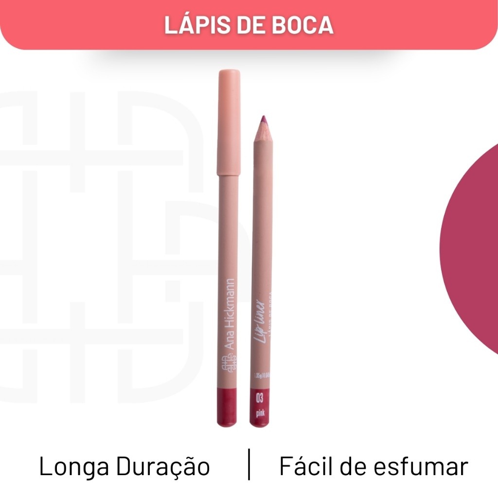 Lápis Contorno Boca Pink 3 Ana Hickmann: Destaque Seus Lábios!