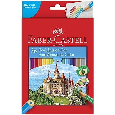 Lápis de Cor 36 Cores Faber-Castell – Cores Vividas e Segurança Certificada
