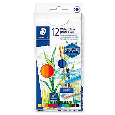 Lápis de Cor Aquarelável Staedtler: 12 Cores Vibrantes!