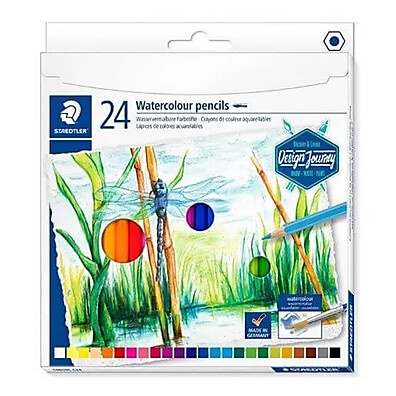 Lápis de Cor Aquarelável Staedtler: 24 Cores Vibrantes!