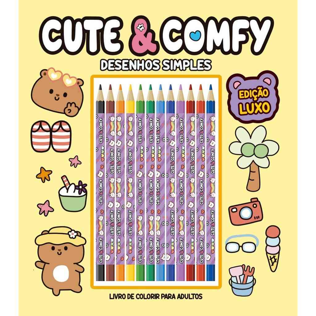 Lápis de Cor Cute & Comfy: Relaxamento e Arte