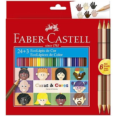 Lápis de Cor Diversidade: 30 Cores Faber-Castell