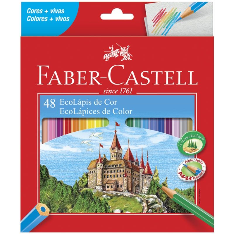 Lápis de Cor Faber-Castell 48 Cores: Liberte sua Criatividade!