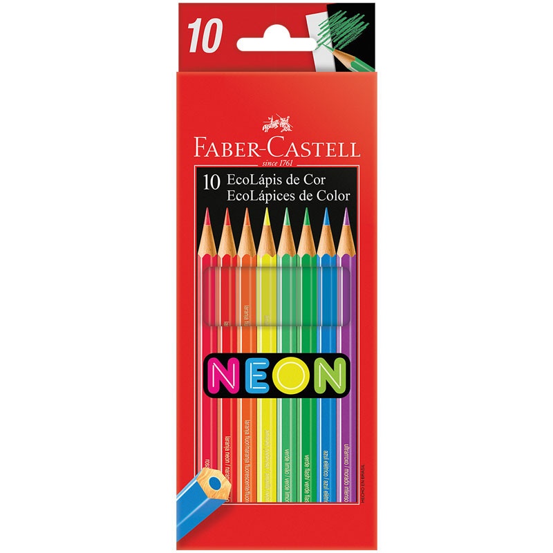 Lápis de Cor Neon Faber-Castell: Cores Vibrantes!