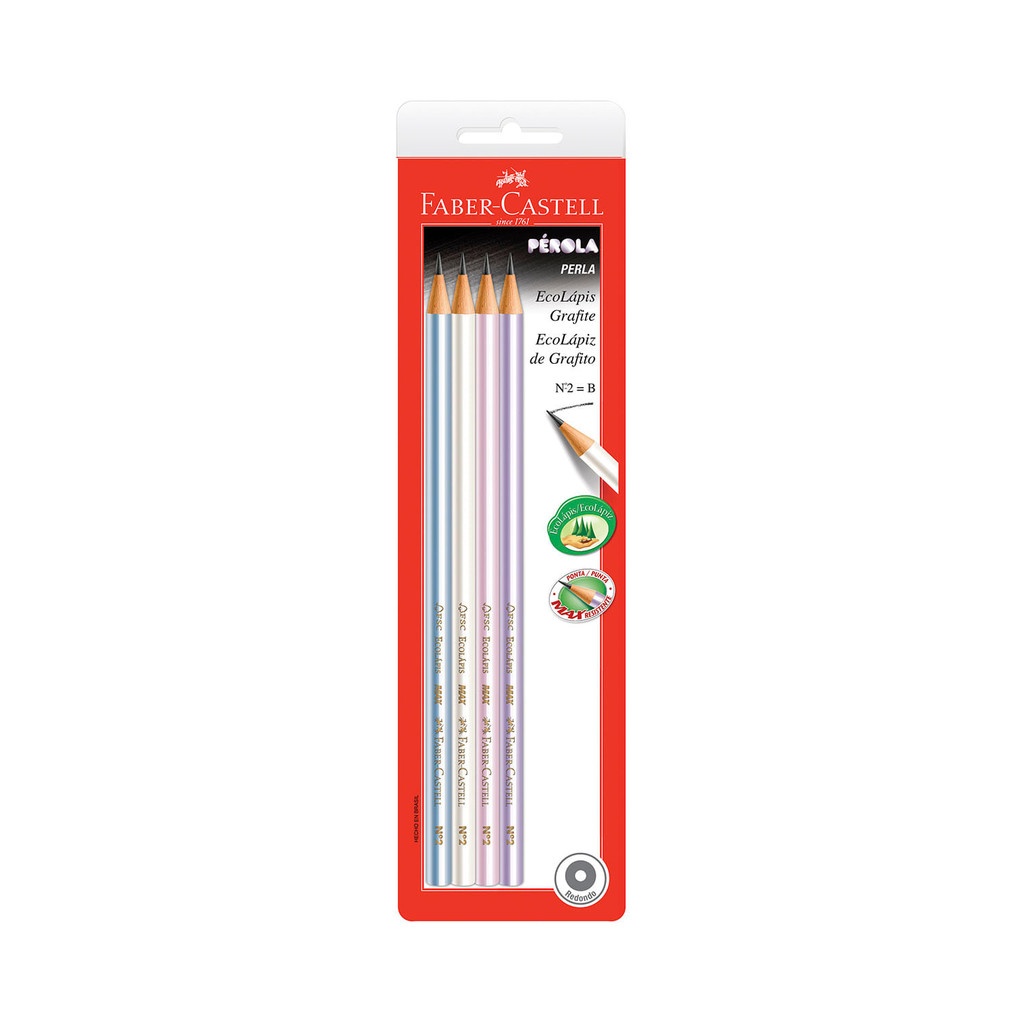 Lápis Grafite Eco Pérola Faber-Castell: Cores & Durabilidade