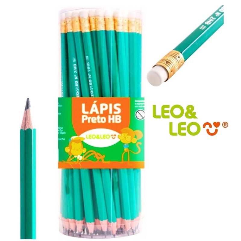 Lápis HB Leo&Leo: Escreva e Desenhe Sem Parar!
