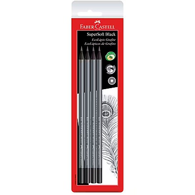 Lápis Supersoft SM/907SOFT – 4 Unidades Faber-Castell