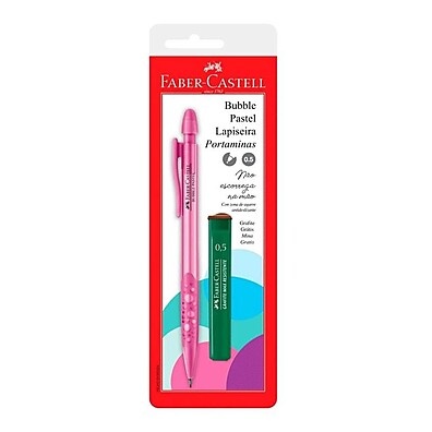 Lapiseira Faber-Castell Bubble 0.5mm Rosa Pastel