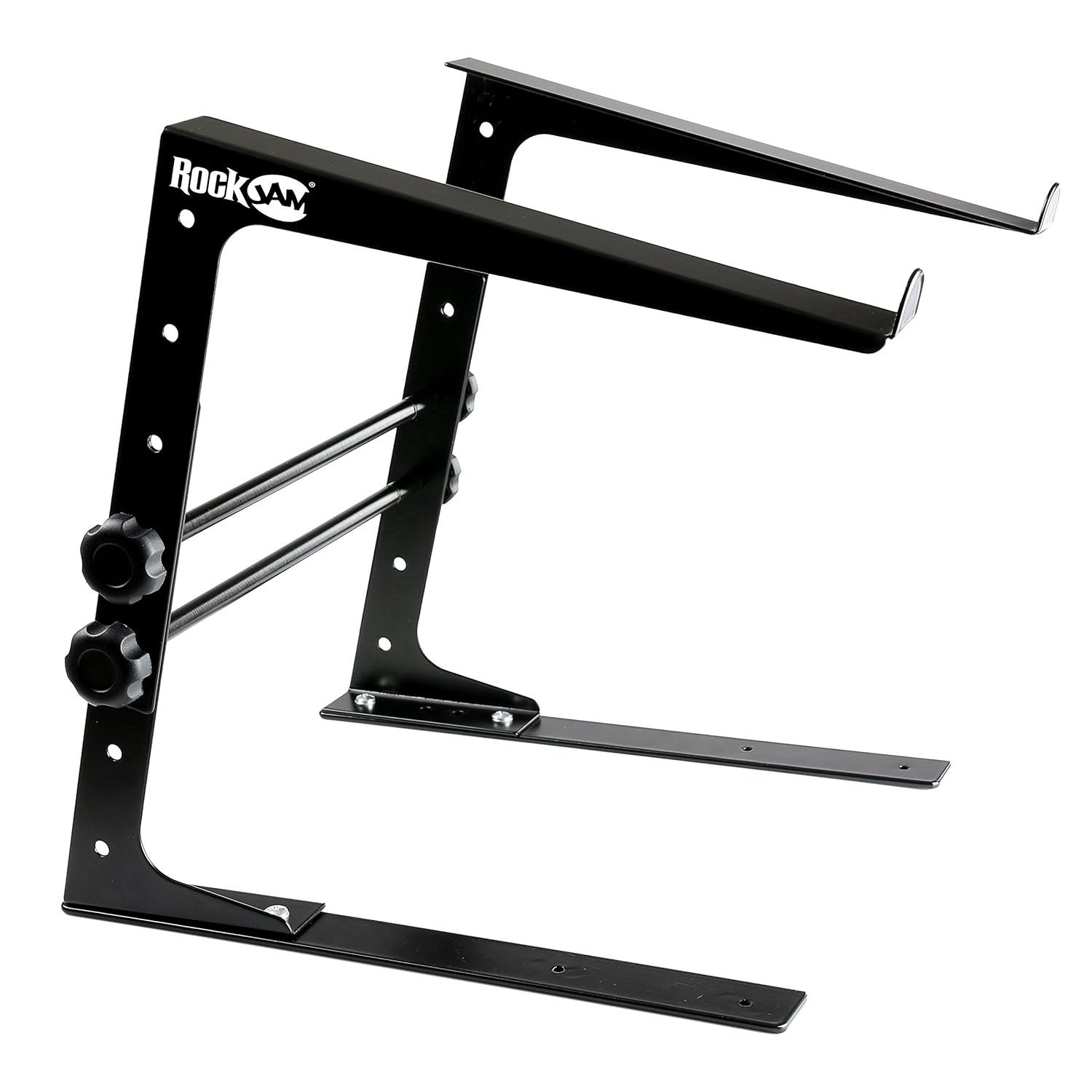 RockJam Suporte Portátil para Laptop DJ com Altura Ajustável - Design Antiderrapante para Laptops, Controles e Leitores de CD