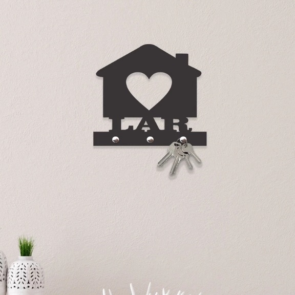 Kit Decorativo Cantinho do Café + Abençoados Por Deus + Porta Chaves Lar