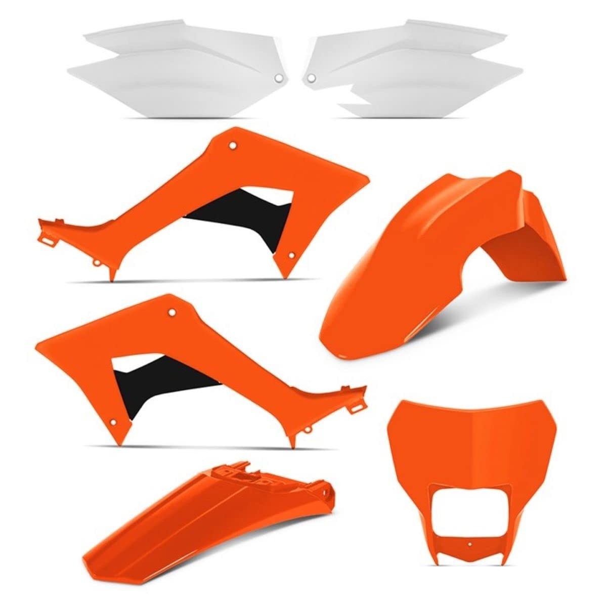 Kit Carenagem Plástico Honda CRF 250F 2019 Laranja - Visual Impecável e Proteção Superior