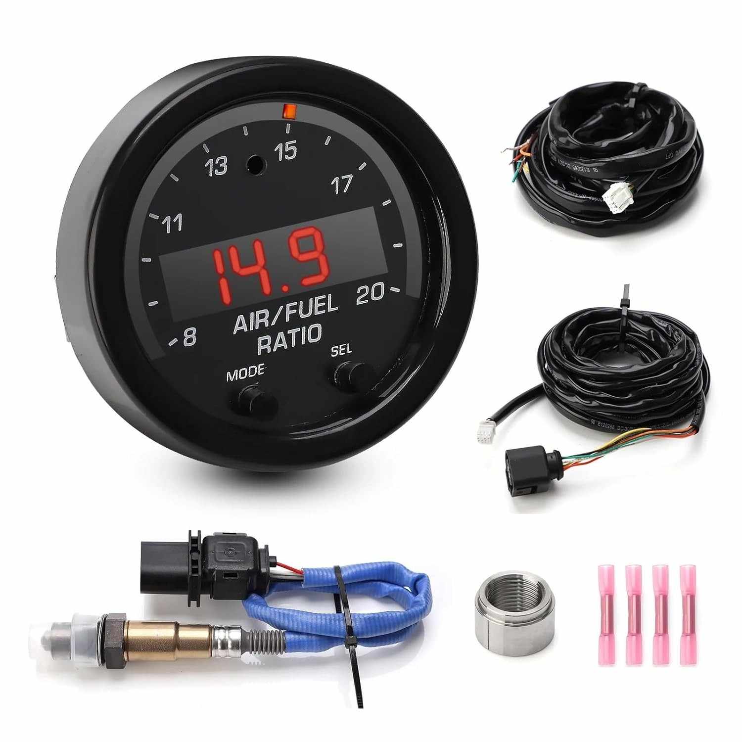 Controlador Sensor UEGO AFR Banda Larga Série X 30-0300 | Kit Sensor O2 LSU 4.9