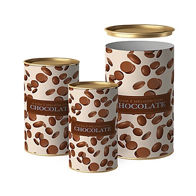 Lata de Páscoa: A Vida é Melhor com Chocolate!