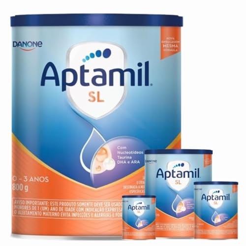 4 latas -Fórmula Infantil Em Pó Sem Lactose Danone -800g