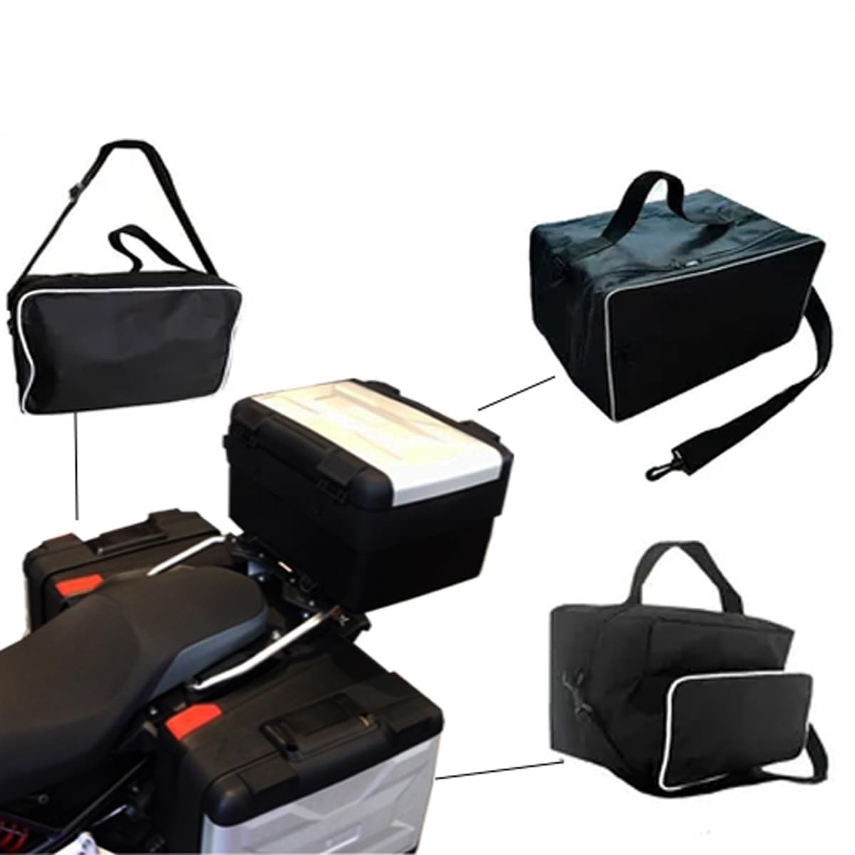 Kit 3 Bolsas Internas para Baús Vario BMW GS 1200/1250/800/850 - Central e Laterais