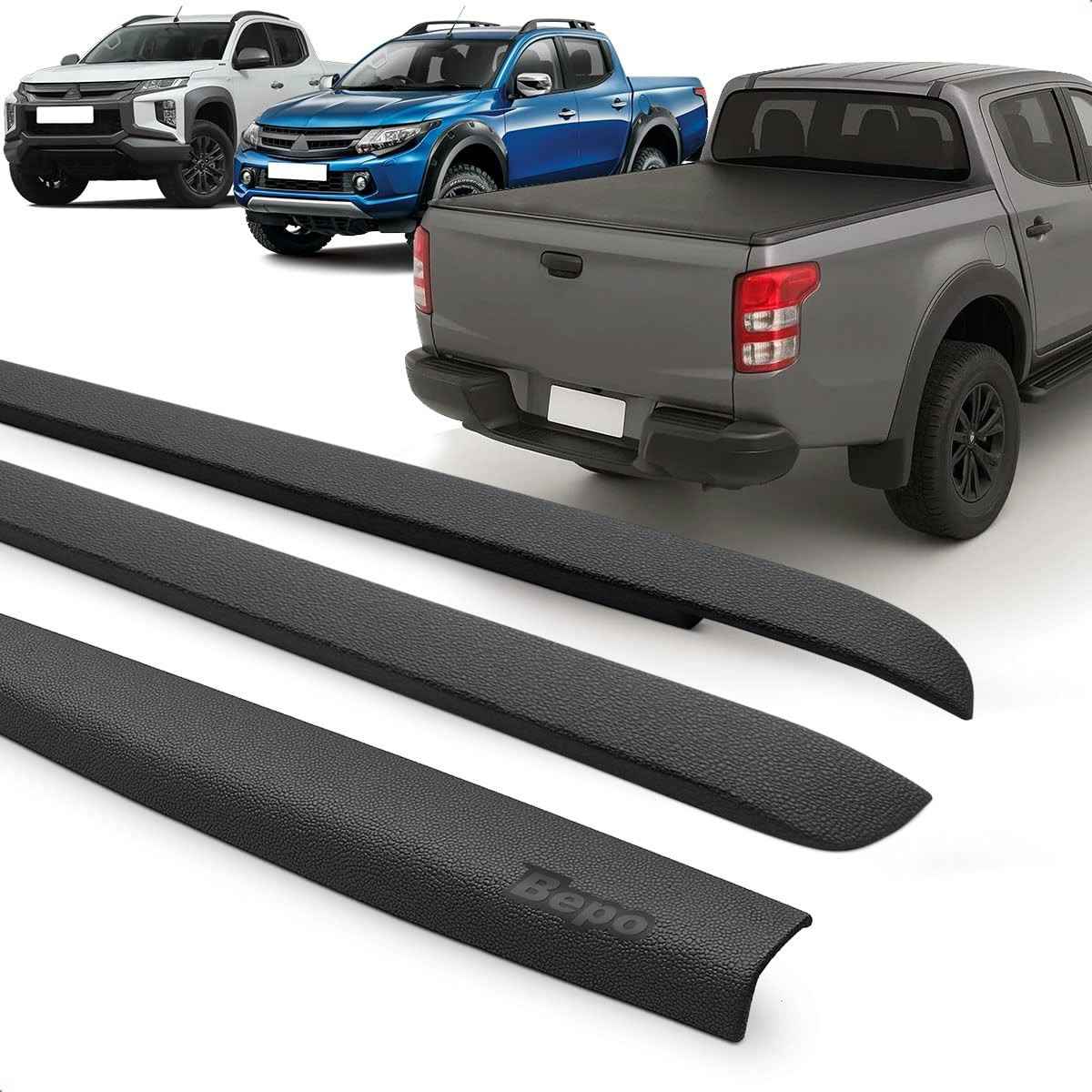 Kit Protetor de Caçamba L200 Triton 2017-2024: Aba Lateral e Tampa Traseira Anti-Risco