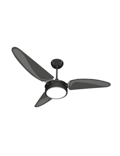 Ventilador de Mesa Laura 127V com Design Moderno e Luz LED Branco Frio