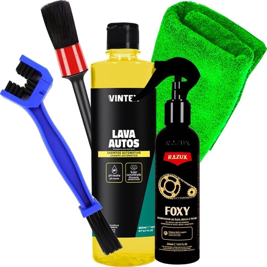 Kit Completo Detalhamento Automotivo: Lava Autos, Desengraxante e Acessórios Karbox