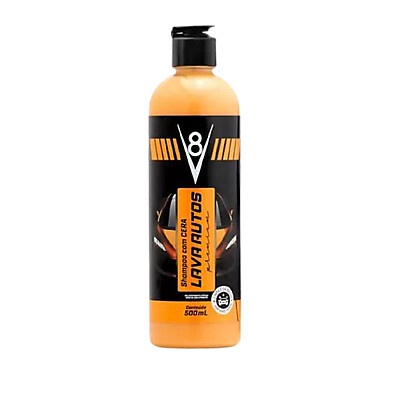 Lava Autos com Cera V8 500ml – Limpeza e Brilho em Um Só Produto