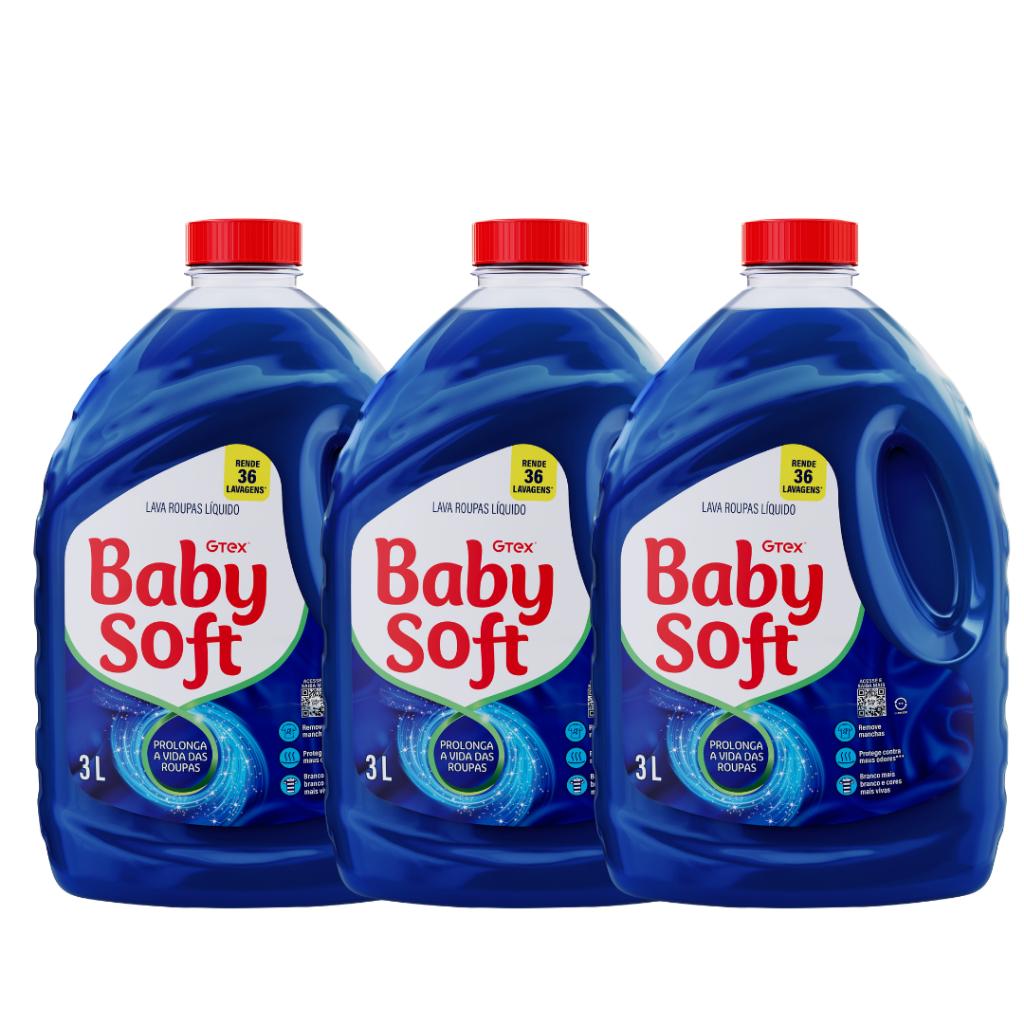 Lava Roupas Baby Soft Azul 3L: Limpeza Imbatível!