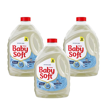 Lava Roupas Baby Soft Max Cuidado 3L – Hipoalérgico e Suave