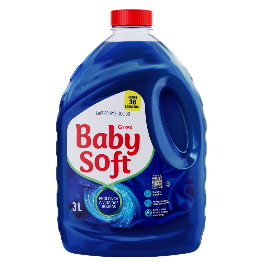 Lava Roupas Baby Soft Maxx Azul 3L: Limpeza Imbatível