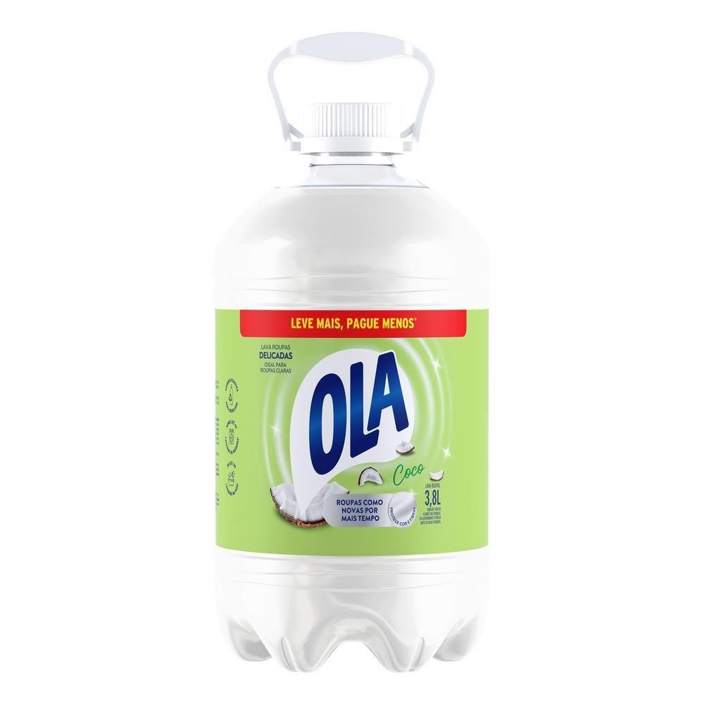 Lava Roupas Ola Coco 3,8L: Roupas Limpas e Perfumadas