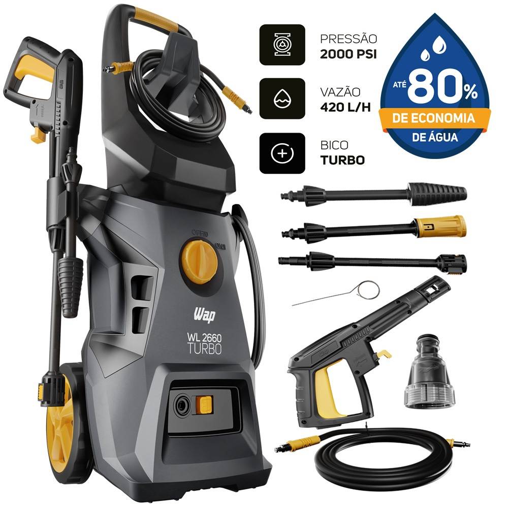 Lavadora de Alta Pressão WAP Turbo: Limpeza Impecável