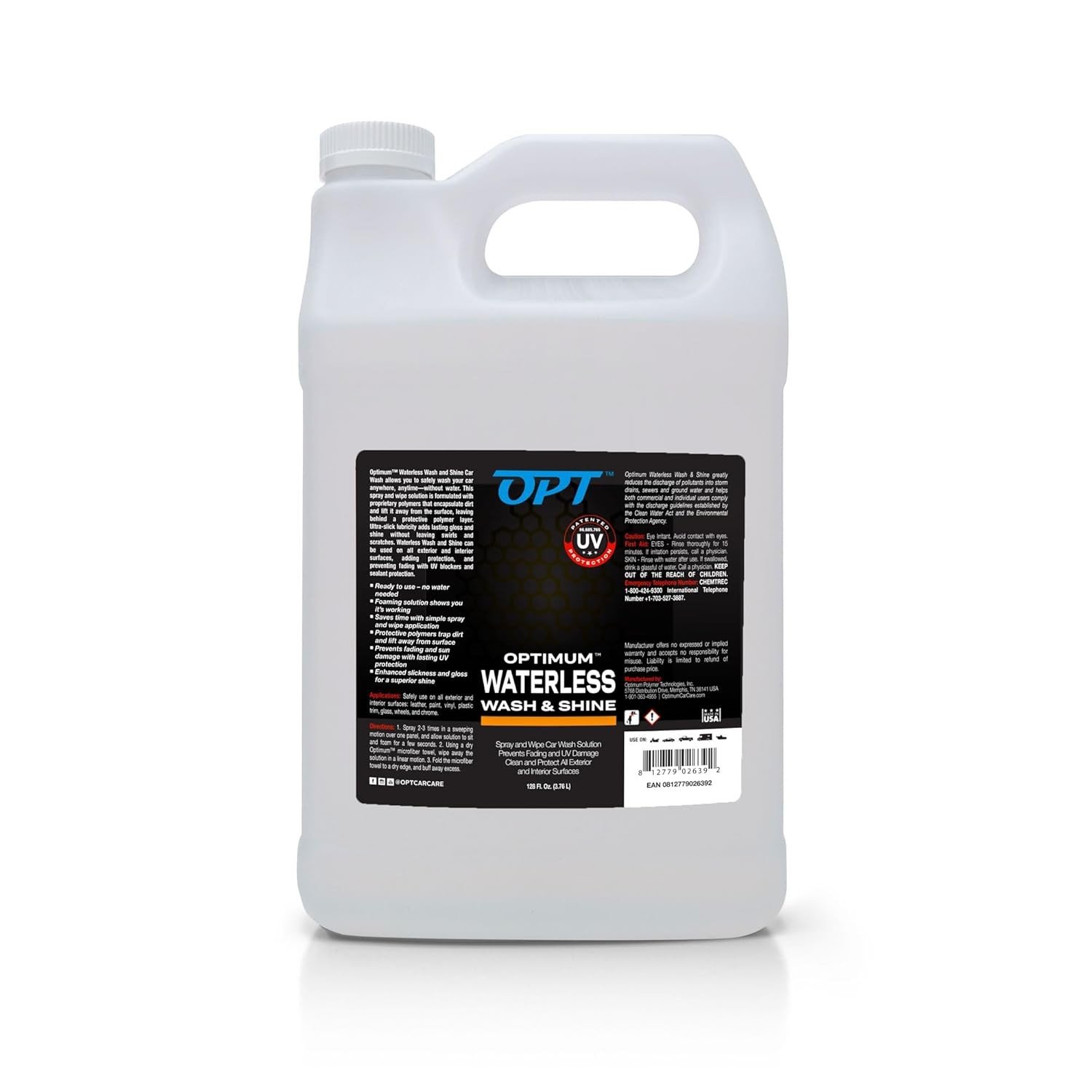Lavagem de Carro Sem Água: Brilho Impecável e Proteção UV com Spray 1 Galão