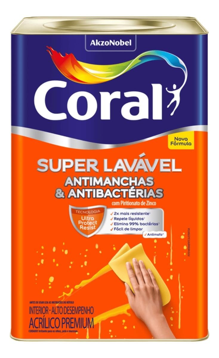 Coral Base Acrílico Super Lavável LOC Base MF 16L - Acabamento Premium e Durabilidade