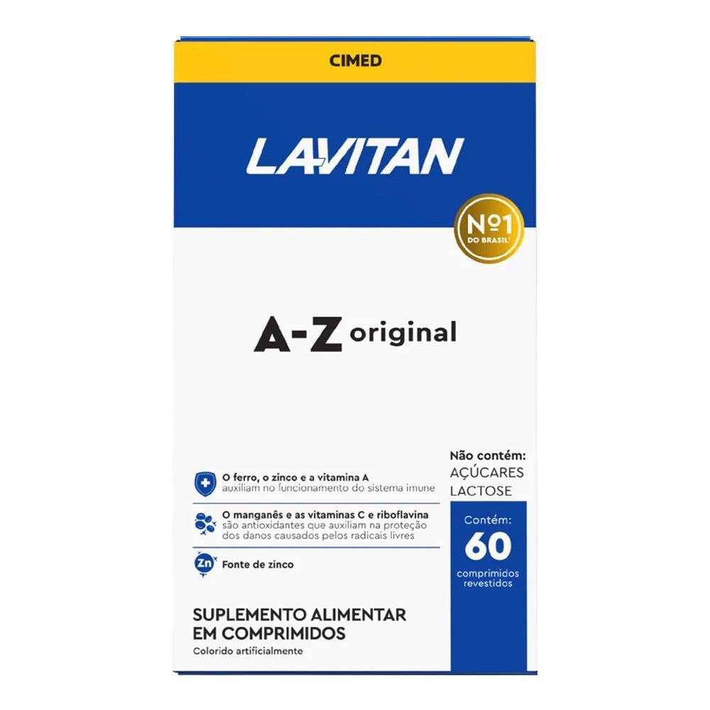 Lavitan A-Z Original: Saúde Completa em 60 Comprimidos
