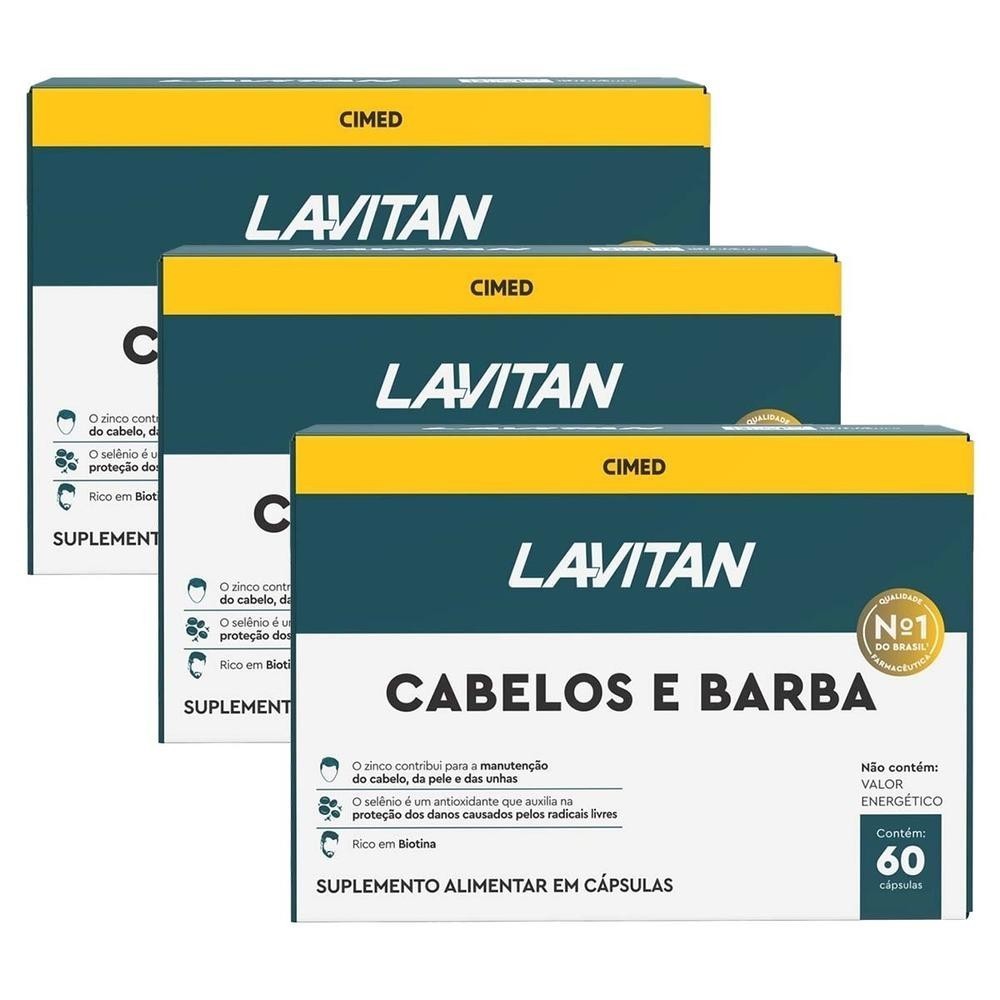 Lavitan Cabelo & Barba: Kit 3x Mais Saúde!