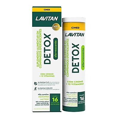 LAVITAN Detox: Limpeza e Imunidade em 16 Comprimidos