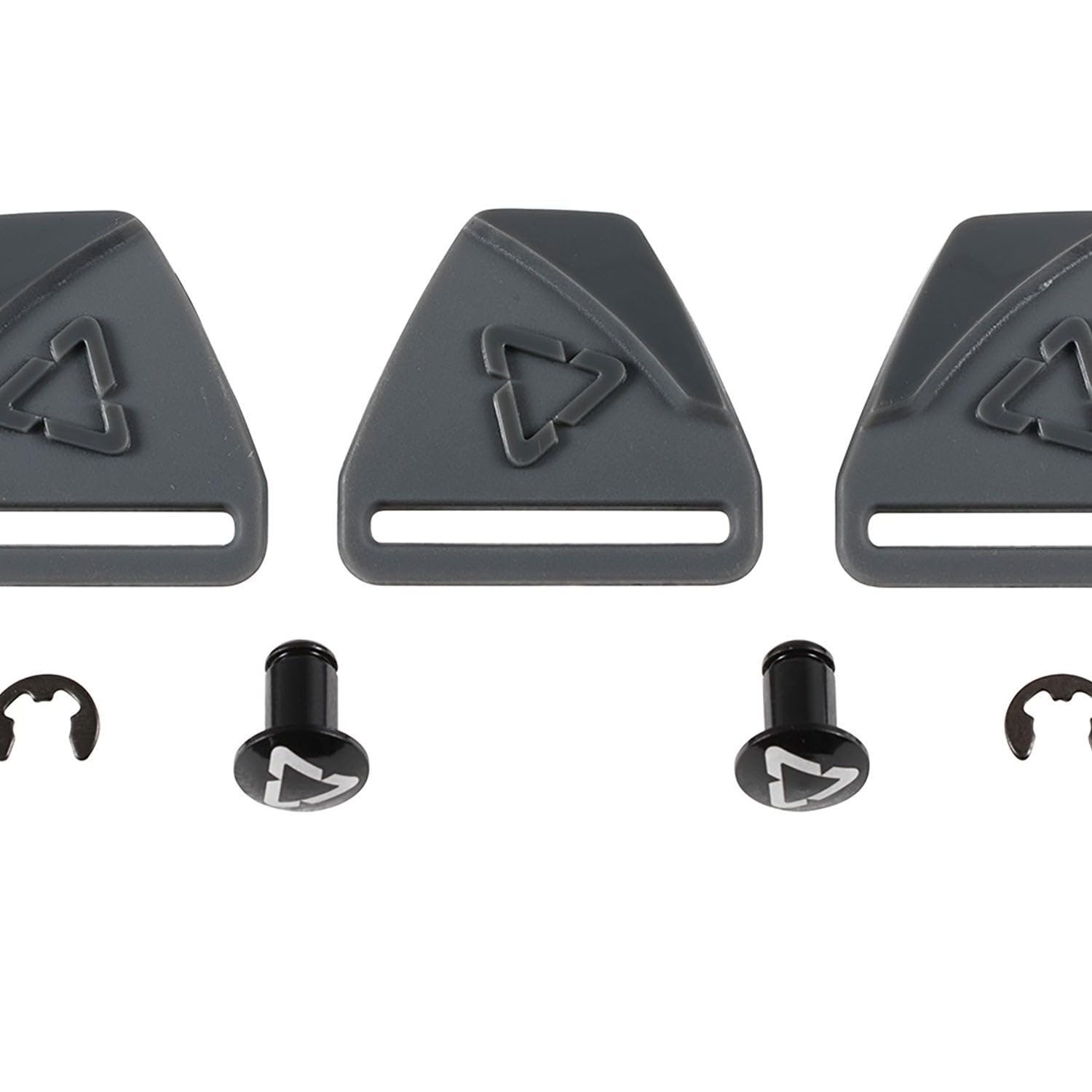 Leatt Fivelas de Reposição e Pacote de Parafusos para Joelheiras Dual Axis Knee Guard, Preto