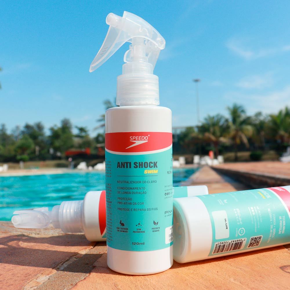 Leave-in Anti Shock Swim Speedo 120ml: Proteção Total para o Cabelo na Praia e Piscina