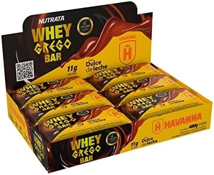 Whey Grego Bar Dulce De Leche HAVANNA 40g (C/12uni) - Nutrata