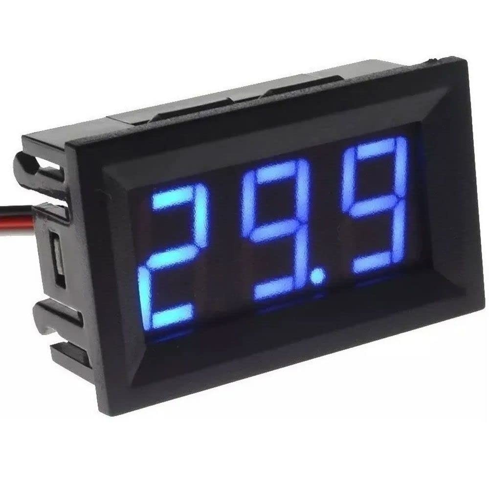 Medidor de Tensão Voltimetro LED Azul 110V-500V AC - Monitoramento Preciso